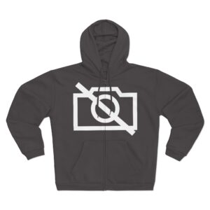 No Camera - Unisex Hooded Zip Sweatshirt